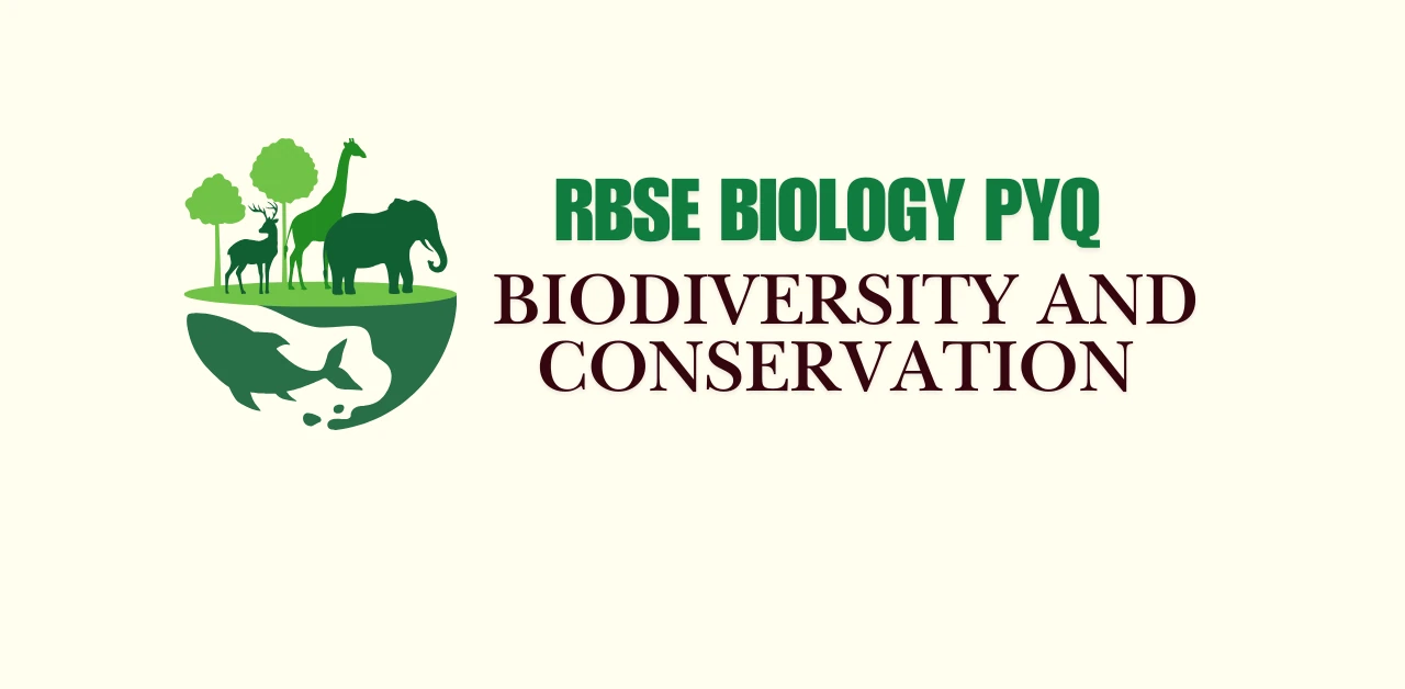 Biodiversity and Conservation RBSE PYQ